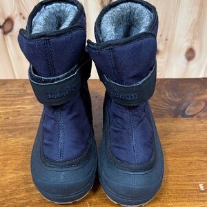 L.L. Bean Kids' Navy and Black Snow Boots